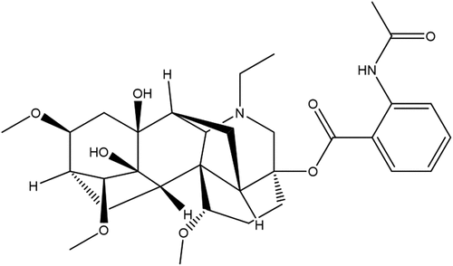 Figure 1. The structure of C18-diterpenoid alkaloid lappaconitine in Fuzi.