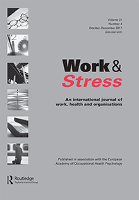 Cover image for Work & Stress, Volume 31, Issue 4, 2017