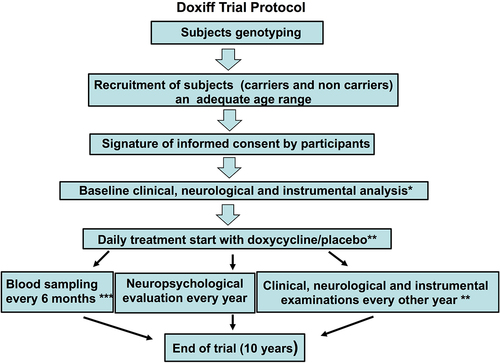 Figure 1. Flowchart of the clinical trial protocol.