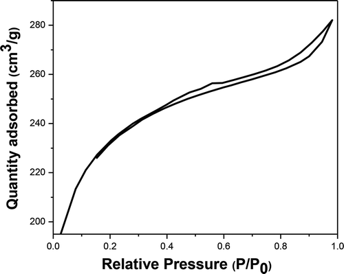 Figure 10. BJH isotherm of fly ash.