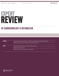 Cover image for Expert Review of Endocrinology & Metabolism, Volume 11, Issue 3, 2016
