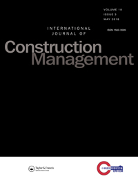 Cover image for International Journal of Construction Management, Volume 18, Issue 3, 2018