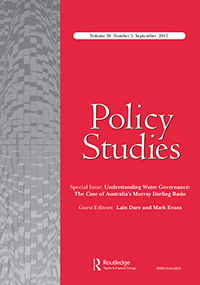 Cover image for Policy Studies, Volume 38, Issue 5, 2017