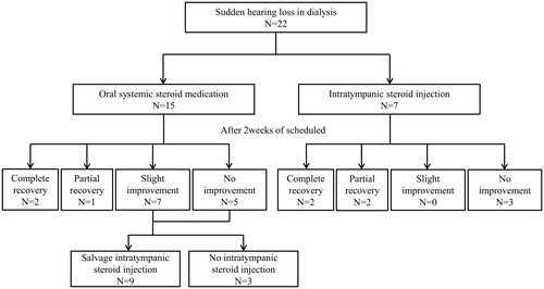 Figure 1. Treatment flow of enrolled patients.