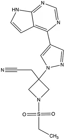 Figure 1 Molecular structure of baricitinib.