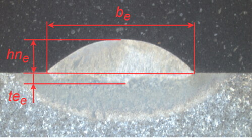Figure 4. Cross-sectional micrograph transvers to weld seam.