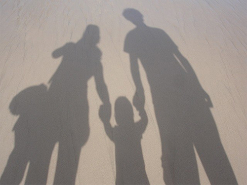Figure 1. Shadows of a family.