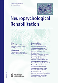 Cover image for Neuropsychological Rehabilitation, Volume 30, Issue 8, 2020