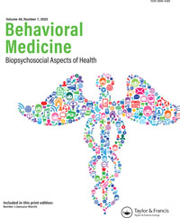 Cover image for Behavioral Medicine, Volume 49, Issue 1, 2023