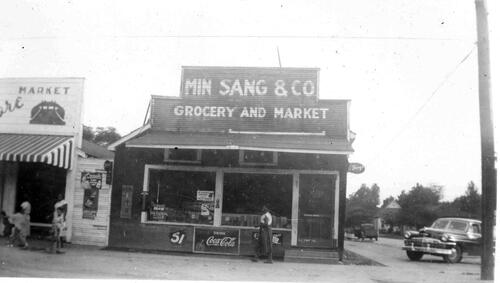 Figure 4 The Original Min Sang & Co. grocery store, Greenville, Mississippi, late 1920s. Photo courtesy of Frieda Seu Quon.