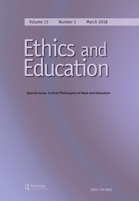 Cover image for Ethics and Education, Volume 13, Issue 1, 2018