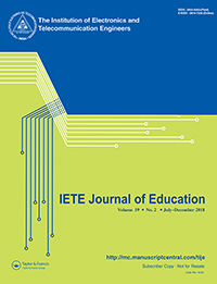 Cover image for IETE Journal of Education, Volume 59, Issue 2, 2018