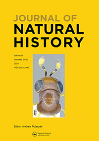 Cover image for Journal of Natural History, Volume 54, Issue 21-22, 2020