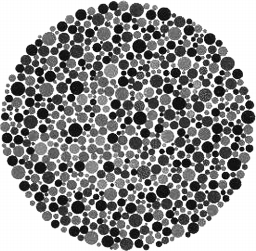 Figure 3 This figure was taken from the Ishihara test.