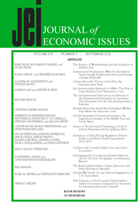 Cover image for Journal of Economic Issues, Volume 56, Issue 3, 2022