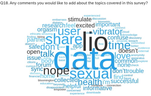 Figure 6. Frequency of keywords from survey respondents’ additional comments.
