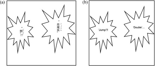 Figure 1. (a) ワンピース巻四十九 (Citation2008c, 139); (b) Budak Getah 49 (Citation2008c, 139).