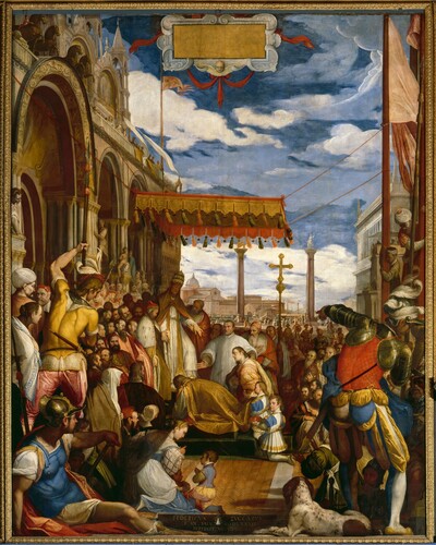 Figure 3 Barbarossa Kisses the Pope’s foot, by Federico Zuccaro, 1582. Sala del Maggior Consiglio, Palazzo Ducale, Venice.(Fondazione Musei Civici di Venezia / Cameraphoto Arte, Venice / Art Resource, NY)