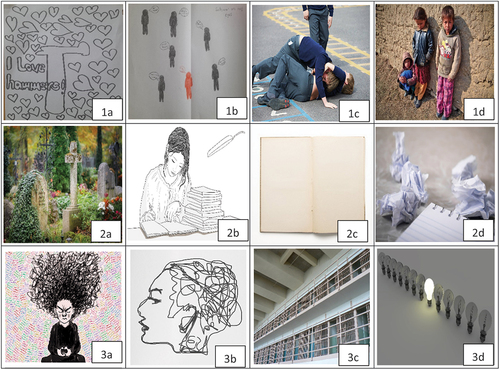 Figure 2. Images selected by girls.