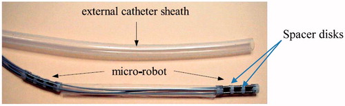 Figure 17. The prototype of two-section catheter by Bailly et al. [Citation10]. Reprinted with the permission from [Citation10] © 2005 IEEE.