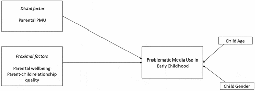 Figure 1. Distal and proximal factors in the prediction of child PMU.