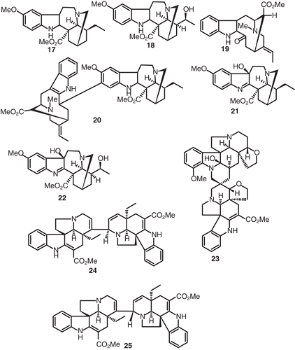 Figure 2.  Structures of compounds 17–25.