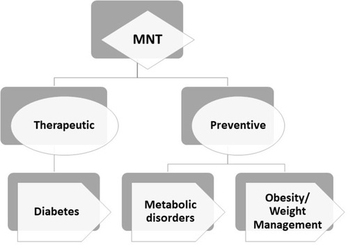 Figure 2 Classification of MNT: therapeutic/preventive.