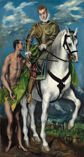 Figure 9. El Greco, San Martín y el mendigo [c. 1599]. Oil on canvas. Photo courtesy of National Gallery of Art.