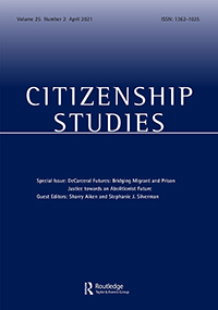 Cover image for Citizenship Studies, Volume 25, Issue 2, 2021