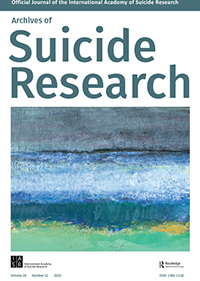 Cover image for Archives of Suicide Research, Volume 24, Issue sup2, 2020