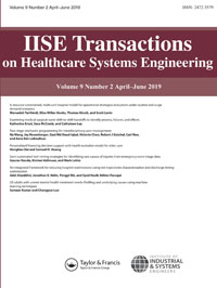 Cover image for IISE Transactions on Healthcare Systems Engineering, Volume 9, Issue 2, 2019