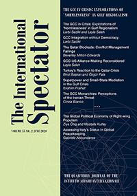 Cover image for The International Spectator, Volume 55, Issue 2, 2020