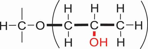 Figure 3. Classical structure of the hydroxypropyl group.