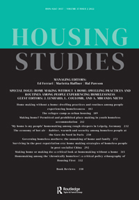 Cover image for Housing Studies, Volume 37, Issue 2, 2022
