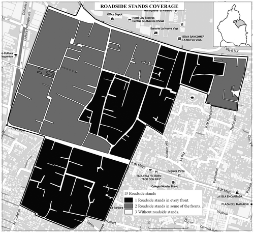 Figure 5. Roadside stands coverage.