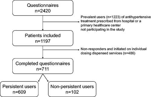 Figure 1. Flow chart of patient inclusion.