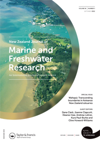 Cover image for New Zealand Journal of Marine and Freshwater Research, Volume 56, Issue 3, 2022