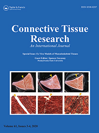 Cover image for Connective Tissue Research, Volume 61, Issue 3-4, 2020