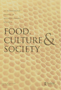 Cover image for Food, Culture & Society, Volume 20, Issue 4, 2017