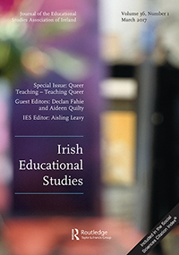 Cover image for Irish Educational Studies, Volume 36, Issue 1, 2017