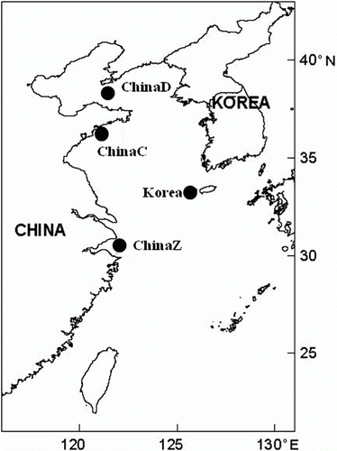 Figure 1.  Sampling area for Larimichthys polyactis.