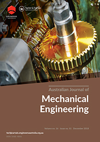 Cover image for Australian Journal of Mechanical Engineering, Volume 16, Issue sup1, 2018