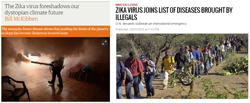 Figure 3. Culturally antagonistic memes: Zika.