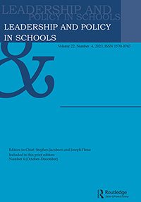 Cover image for Leadership and Policy in Schools, Volume 22, Issue 4, 2023