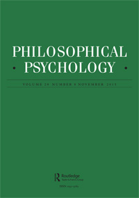 Cover image for Philosophical Psychology, Volume 28, Issue 8, 2015