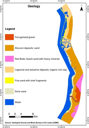 Figure 1. Geology map of the study region.
