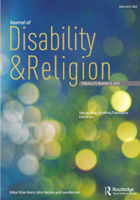 Cover image for Journal of Disability & Religion, Volume 25, Issue 3, 2021