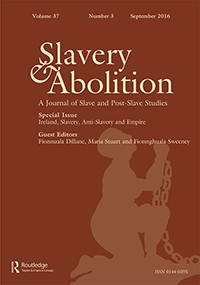 Cover image for Slavery & Abolition, Volume 37, Issue 3, 2016
