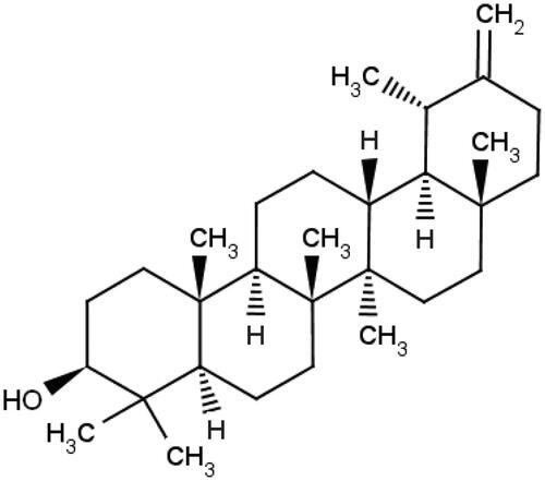 Figure 1. Chemical structure of taraxasterol.