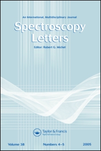 Cover image for Spectroscopy Letters, Volume 50, Issue 4, 2017
